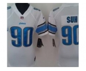nike women nfl jersey detroit lions #90 ndamukong suh white[nike]