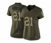 nike women nfl jerseys detroit lions #21 abdullah army green[nike Limited Salute To Service][abdullah]