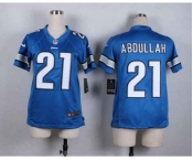 nike women nfl jerseys detroit lions #21 abdullah blue[nike][abdullah]