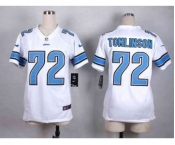 nike women nfl jerseys detroit lions #72 tomlinson white[nike]