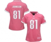 nike women nfl jerseys detroit lions #81 calvin johnson pink[nike 2015]