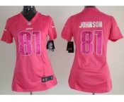 nike women nfl jerseys detroit lions #81 calvin johnson pink[nike]