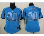 nike women nfl jerseys detroit lions #90 ndamukong suh blue[Elite drift fashion]