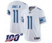 Youth Detroit Lions #11 Marvin Jones Jr White Vapor Untouchable Limited Player 100th Season Football Jersey