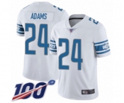 Youth Detroit Lions #24 Andrew Adams White Vapor Untouchable Limited Player 100th Season Football Jersey