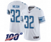 Youth Detroit Lions #32 Tavon Wilson White Vapor Untouchable Limited Player 100th Season Football Jersey