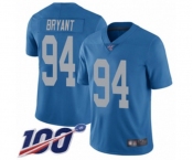 Youth Detroit Lions #94 Austin Bryant Blue Alternate Vapor Untouchable Limited Player 100th Season Football Jersey