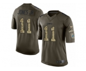 Youth Nike Detroit Lions #11 Marvin Jones Jr Elite Green Salute to Service NFL Jersey