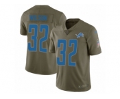 Youth Nike Detroit Lions #32 Tavon Wilson Limited Olive 2017 Salute to Service NFL Jersey
