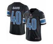 Youth Nike Detroit Lions #40 Jarrad Davis Limited Black Rush NFL Jersey