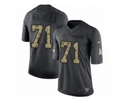 Youth Nike Detroit Lions #71 Ricky Wagner Limited Black 2016 Salute to Service NFL Jersey