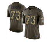 Youth Nike Detroit Lions #73 Greg Robinson Limited Green Salute to Service NFL Jersey