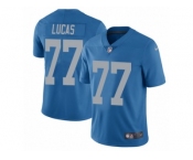 Youth Nike Detroit Lions #77 Cornelius Lucas Vapor Untouchable Limited Blue Alternate NFL Jersey