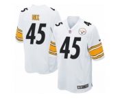 Men's Nike Pittsburgh Steelers #45 Roosevelt Nix Game White NFL Jersey