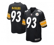 Men's Nike Pittsburgh Steelers #93 Dan McCullers Game Black Team Color NFL Jersey