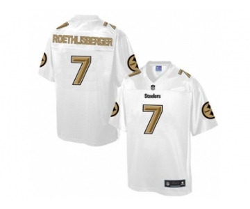 Nike Pittsburgh Steelers #7 Ben Roethlisberger White Men's NFL Pro Line Fashion Game Jersey