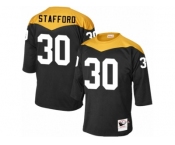 Men Mitchell and Ness Pittsburgh Steelers #30 Daimion Stafford Elite Black 1967 Home Throwback NFL Jersey