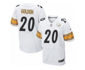 Men Nike Pittsburgh Steelers #20 Robert Golden Elite White NFL Jersey