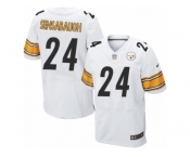 Men's Nike Pittsburgh Steelers #24 Coty Sensabaugh Elite White NFL Jersey