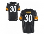 Men's Nike Pittsburgh Steelers #30 James Conner Elite Black Team Color NFL Jersey