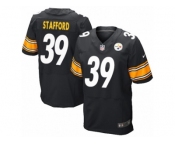 Men's Nike Pittsburgh Steelers #39 Daimion Stafford Elite Black Team Color NFL Jersey