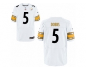 Men's Nike Pittsburgh Steelers #5 Joshua Dobbs White Elite Jerseys