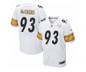 Men's Nike Pittsburgh Steelers #93 Dan McCullers Elite White NFL Jersey