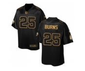 Nike Pittsburgh Steelers #25 Artie Burns Black Men's Stitched NFL Elite Pro Line Gold Collection Jersey