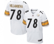 Nike Pittsburgh Steelers #78 Alejandro Villanueva Elite White NFL Jersey
