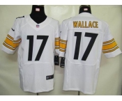 nike nfl jerseys pittsburgh steelers #17 wallace white[elite]