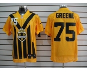nike nfl jerseys pittsburgh steelers #75 greene throwback yellow-black 1933