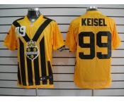 nike nfl jerseys pittsburgh steelers #99 keisel throwback yellow-black 1933