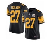 Men Nike Pittsburgh Steelers #27 Senquez Golson Black Color Rush Limited Jersey