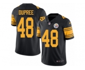 Men Nike Pittsburgh Steelers #48 Bud Dupree Black Color Rush Limited Jersey
