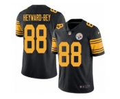Men Nike Pittsburgh Steelers #88 Darrius Heyward Black Color Rush Limited Jersey