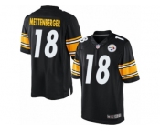 Men's Nike Pittsburgh Steelers #18 Zach Mettenberger Limited Black Team Color NFL Jersey
