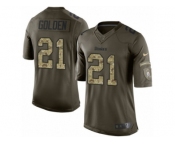 Men's Nike Pittsburgh Steelers #21 Robert Golden Limited Green Salute to Service NFL Jersey