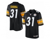 Men's Nike Pittsburgh Steelers #31 Ross Cockrell Limited Black Team Color NFL Jersey