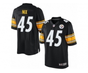 Men's Nike Pittsburgh Steelers #45 Roosevelt Nix Limited Black Team Color NFL Jersey
