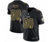 Men's Nike Pittsburgh Steelers #90 T. J. Watt Limited Black Rush Impact NFL Jersey Men's Nike Pittsburgh Steelers #90 T. J. Watt Limited Black Rush Impact NFL Jersey