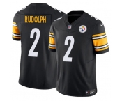 Men's Pittsburgh Steelers #2 Mason Rudolph Black 2025 F.U.S.E. Vapor Untouchable Limited Football Stitched Jersey