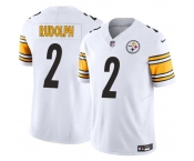 Men's Pittsburgh Steelers #2 Mason Rudolph White 2025 F.U.S.E. Vapor Untouchable Limited Football Stitched Jersey