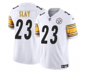 Men's Pittsburgh Steelers #23 Darius Slay Jr. White 2025 F.U.S.E. Vapor Untouchable Limited Football Stitched Jersey