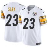 Men's Pittsburgh Steelers #23 Darius Slay White 2025 F.U.S.E. Vapor Limited Football Stitched Jersey