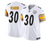 Men's Pittsburgh Steelers #30 Jaylen Warren White 2025 F.U.S.E. Vapor Limited Stitched Football Jersey Men's Pittsburgh Steelers #30 Jaylen Warren White 2025 F.U.S.E. Vapor Limited Stitched Football Jersey