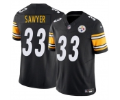 Men's Pittsburgh Steelers #33 Jack Sawyer Black 2025 Draft F.U.S.E. Vapor Limited Football Stitched Jersey