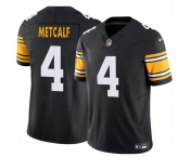 Men's Pittsburgh Steelers #4 DK Metcalf Black 2025 F.U.S.E. Vapor Untouchable Limited Football Stitched Jersey