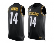 Nike Pittsburgh Steelers #14 Sammie Coates Black Team Color Men's Stitched NFL Limited Tank Top Jersey