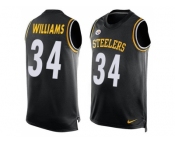 Nike Pittsburgh Steelers #34 DeAngelo Williams Black Team Color Men's Stitched NFL Limited Tank Top Jersey