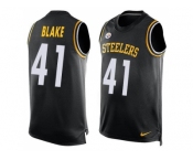 Nike Pittsburgh Steelers #41 Antwon Blake Black Team Color Men's Stitched NFL Limited Tank Top Jersey